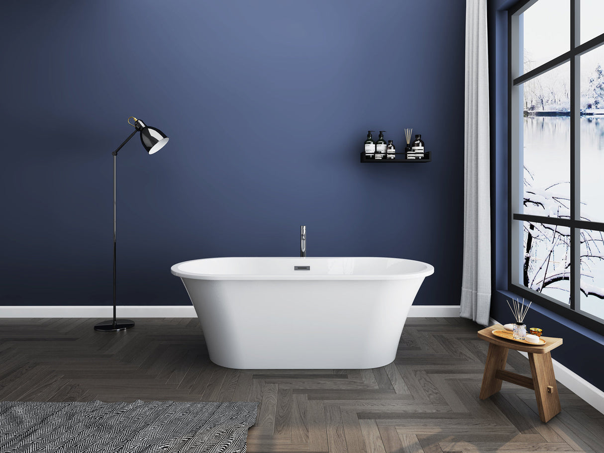 Nouri 66" Acrylic Freestanding Tub with Integral Drain