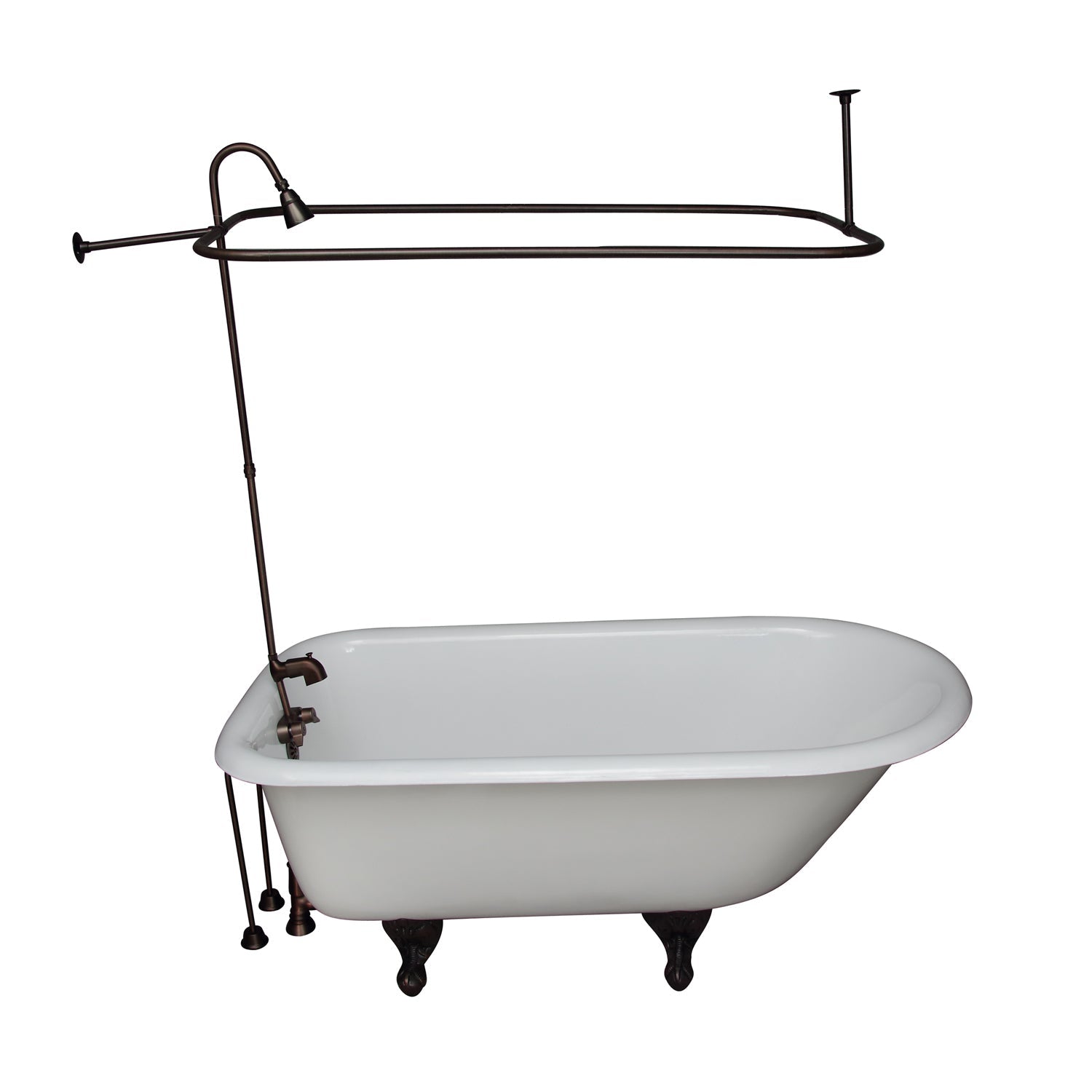 Brocton 65″ Cast Iron Roll Top Tub Kit – Oil Rubbed Bronze Accessories