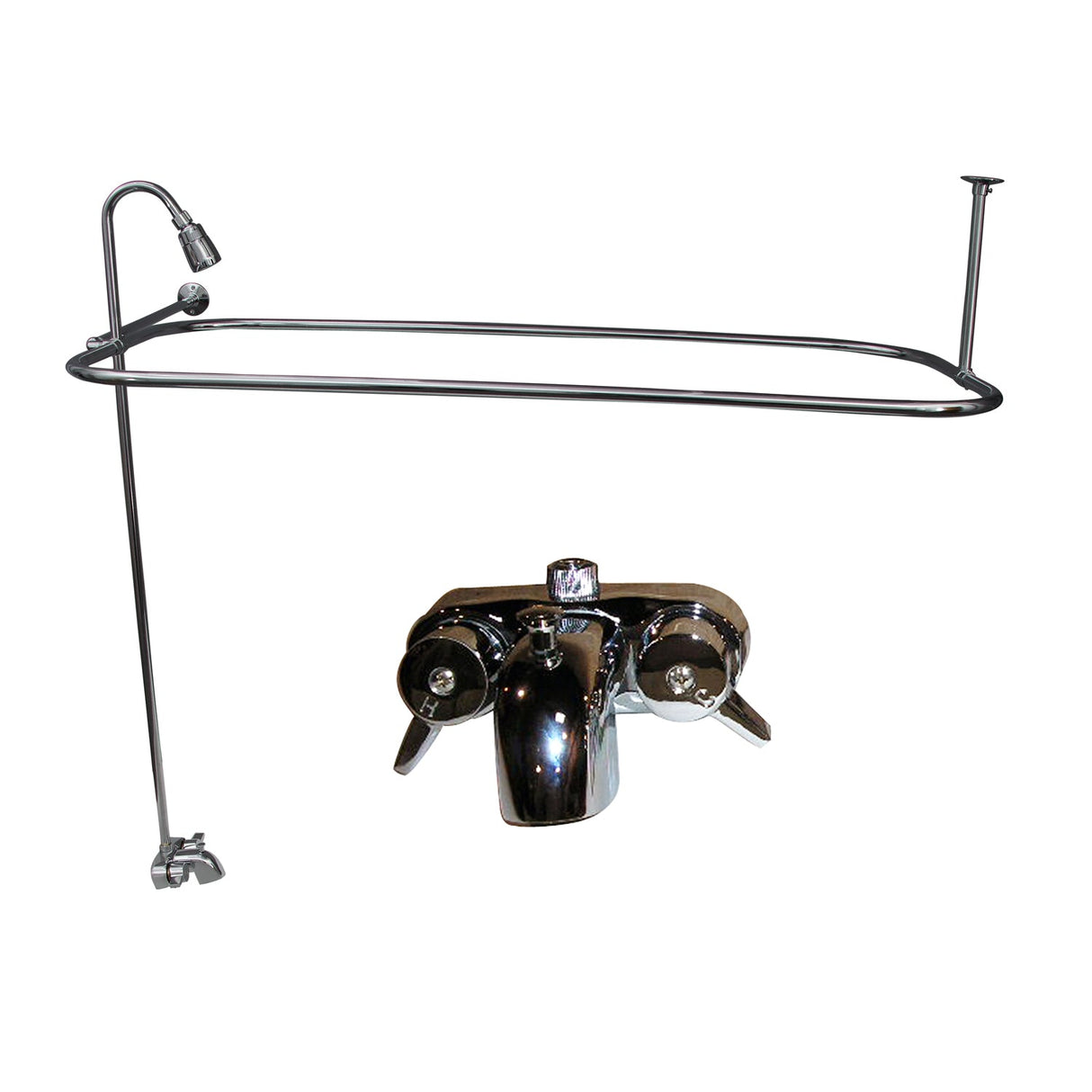 Bartlett 60″ Cast Iron Roll Top Tub Kit – Polished Chrome Accessories