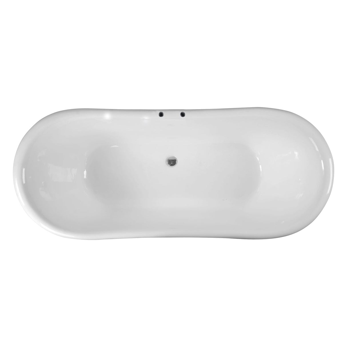 Nelson 72" Cast Iron Double Slipper Tub
