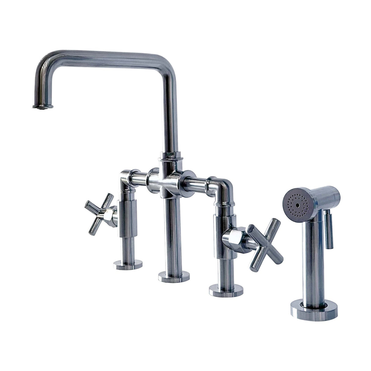 Highland Kitchen Bridge Faucet with Sidespray