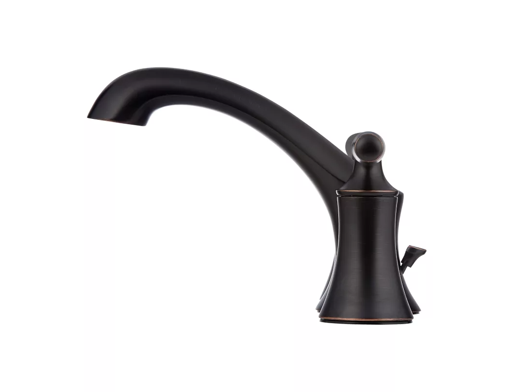 Pfister Iyla™ Widespread Bathroom Sink Faucet Pop-Up Quick Connect Assembly in Tuscan Bronze PGT49TR0Y