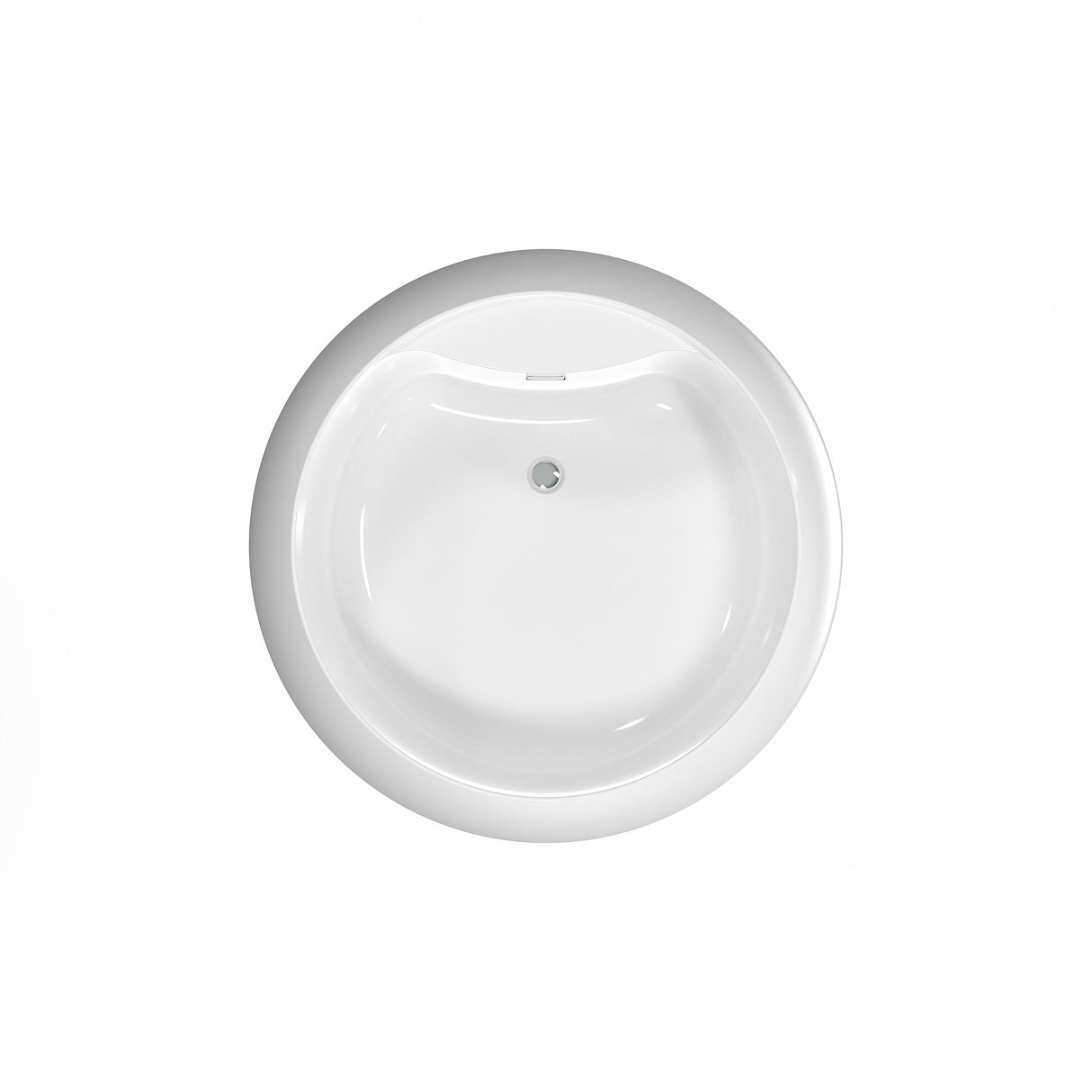Yarborough 61" Round Acrylic Tub with Integral Drain and Overflow