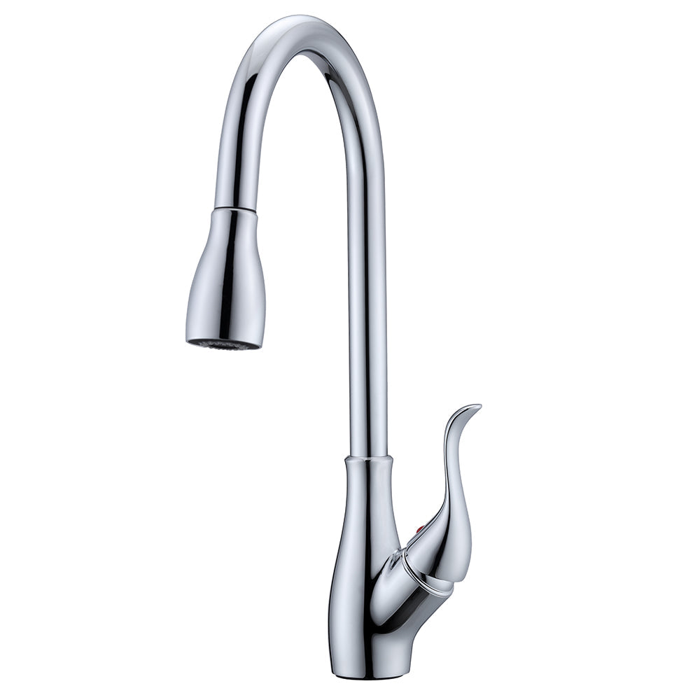 Casoria Single Handle Kitchen Faucet with Pull-Down Spray