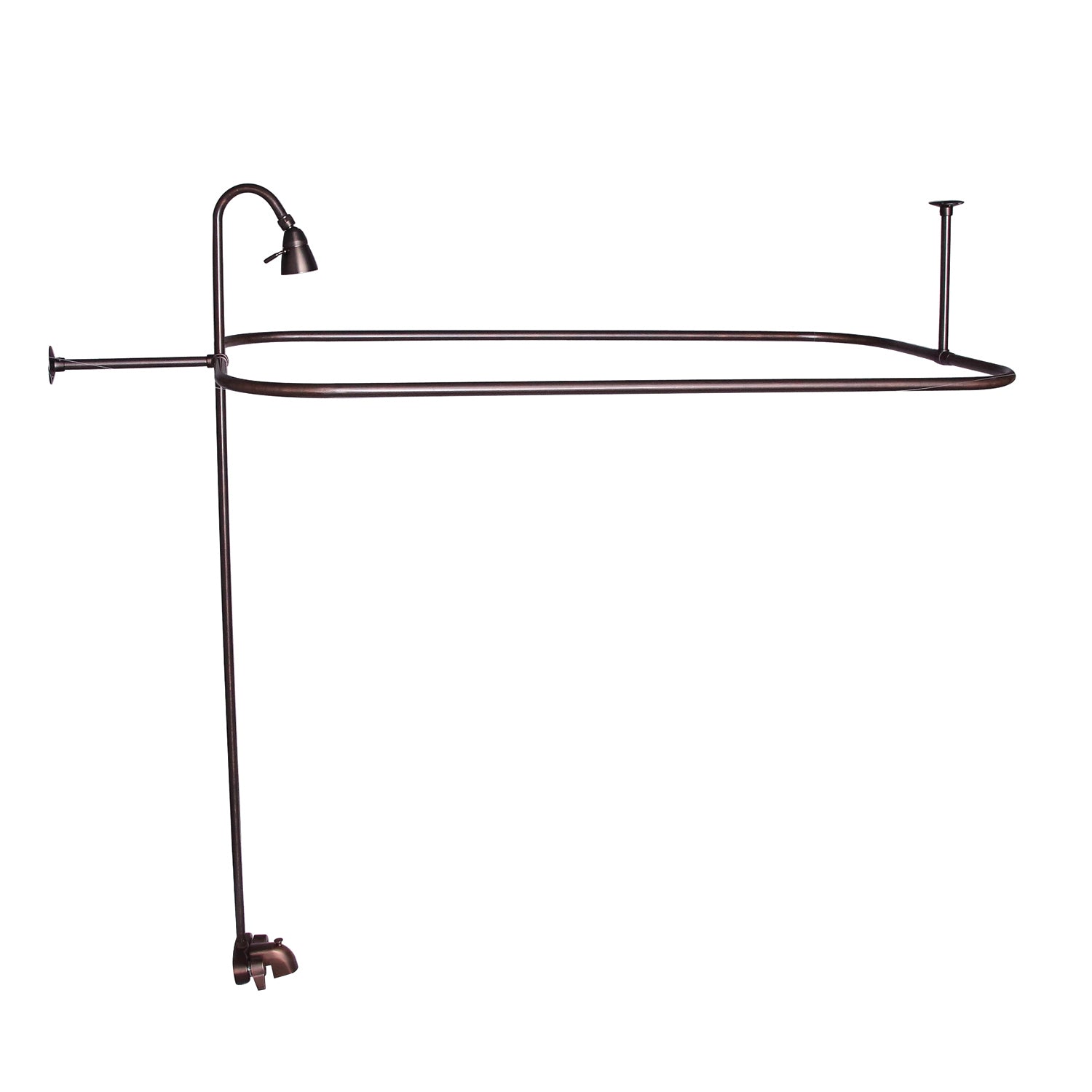 Bartlett 60" Cast Iron Roll Top Tub Kit-Oil Rubbed Bronze Accessories