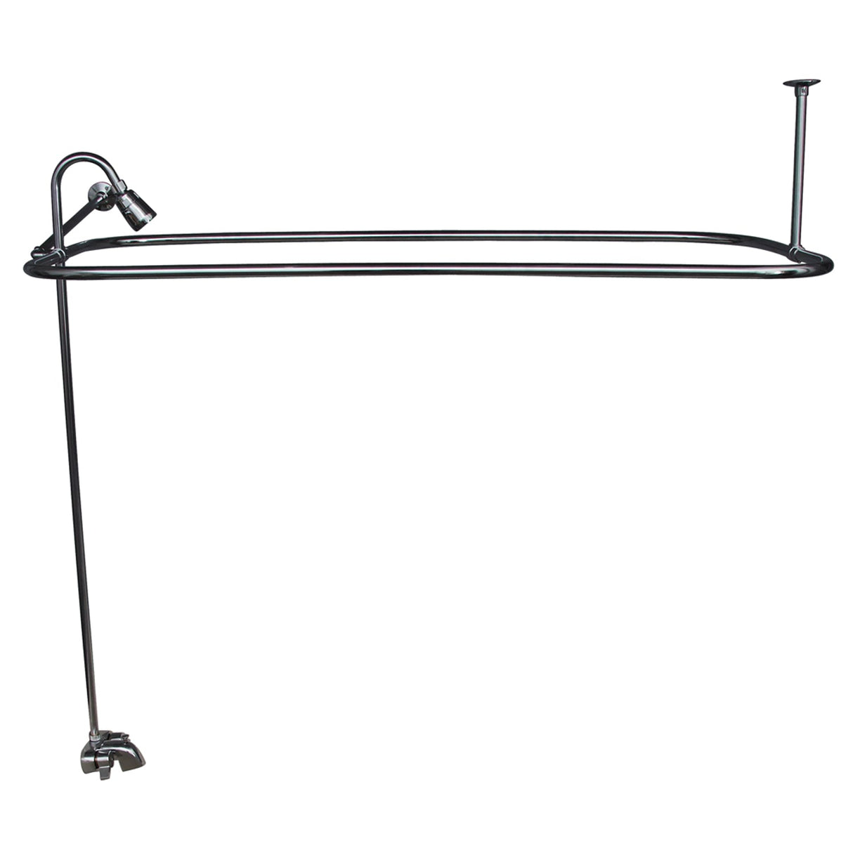Andover 60″ Acrylic Roll Top Tub Kit in Bisque – Polished Chrome Accessories