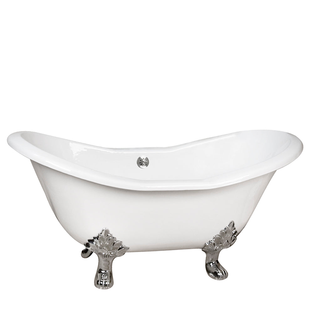 Marshall 72" Cast Iron Double Slipper Tub