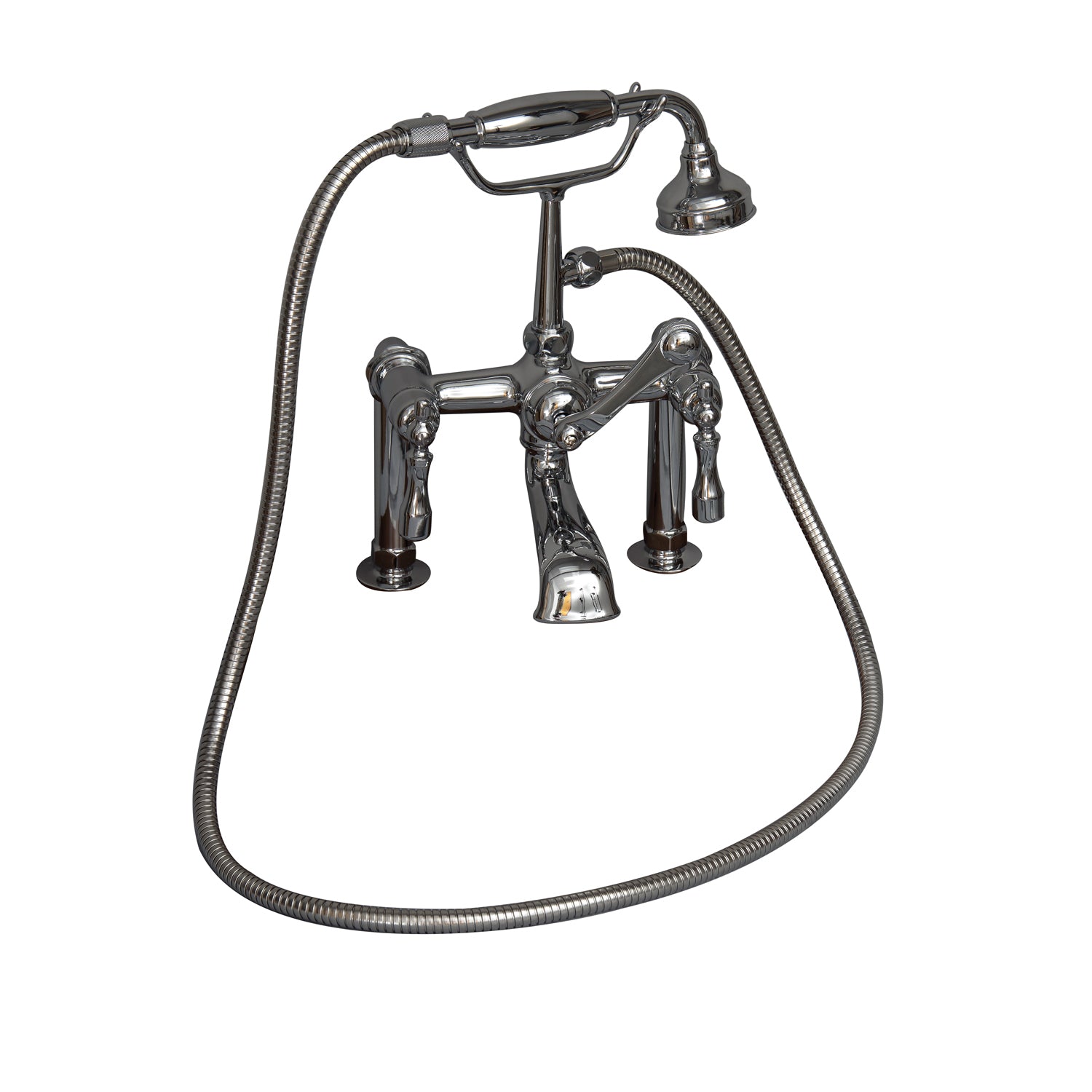 Marshall 72″ Cast Iron Double Slipper Tub Kit – Polished Chrome Accessories
