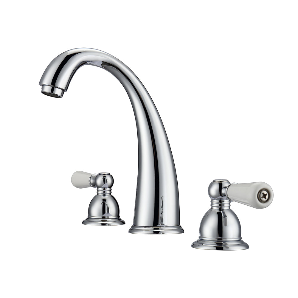 Maddox Widespread Lavatory Faucet with Porcelain Lever Handles