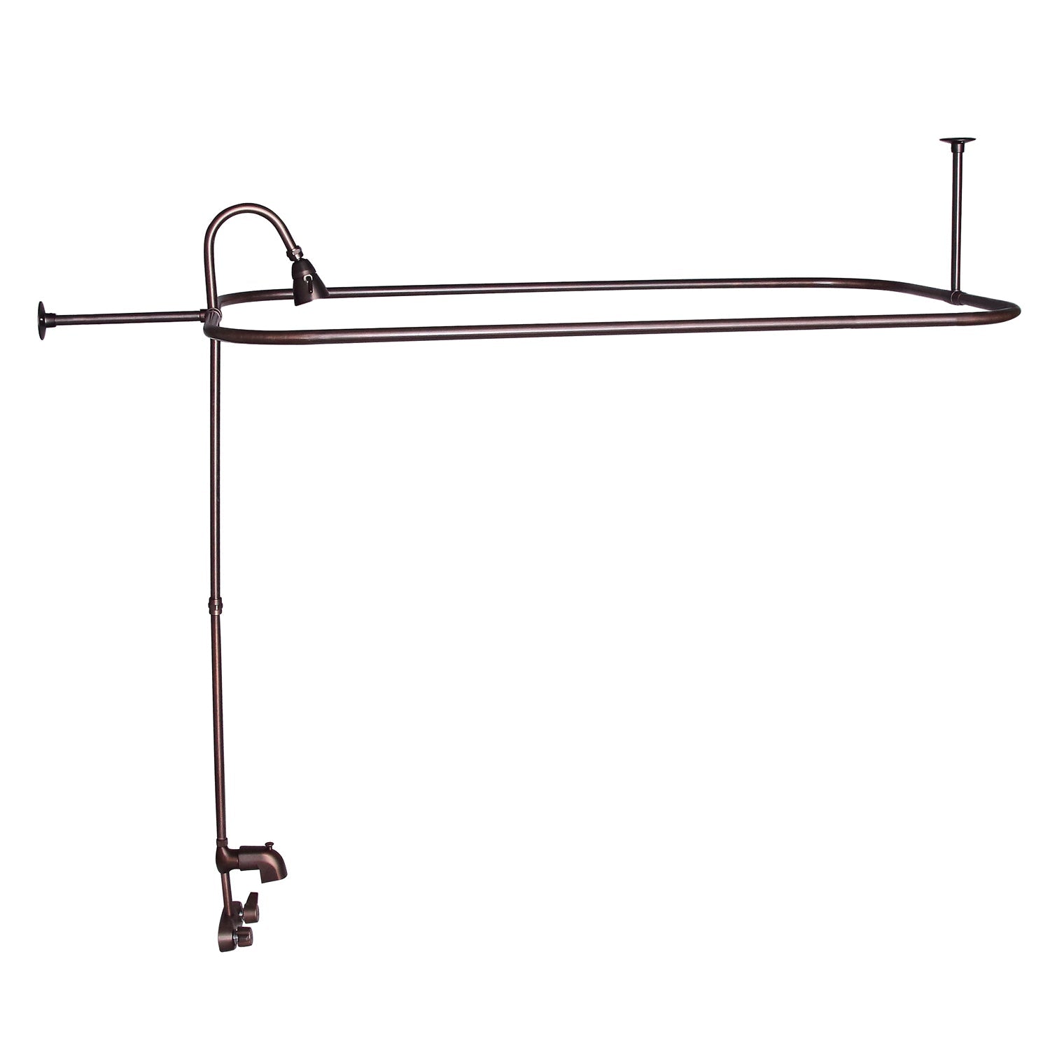 Brocton 65″ Cast Iron Roll Top Tub Kit – Oil Rubbed Bronze Accessories