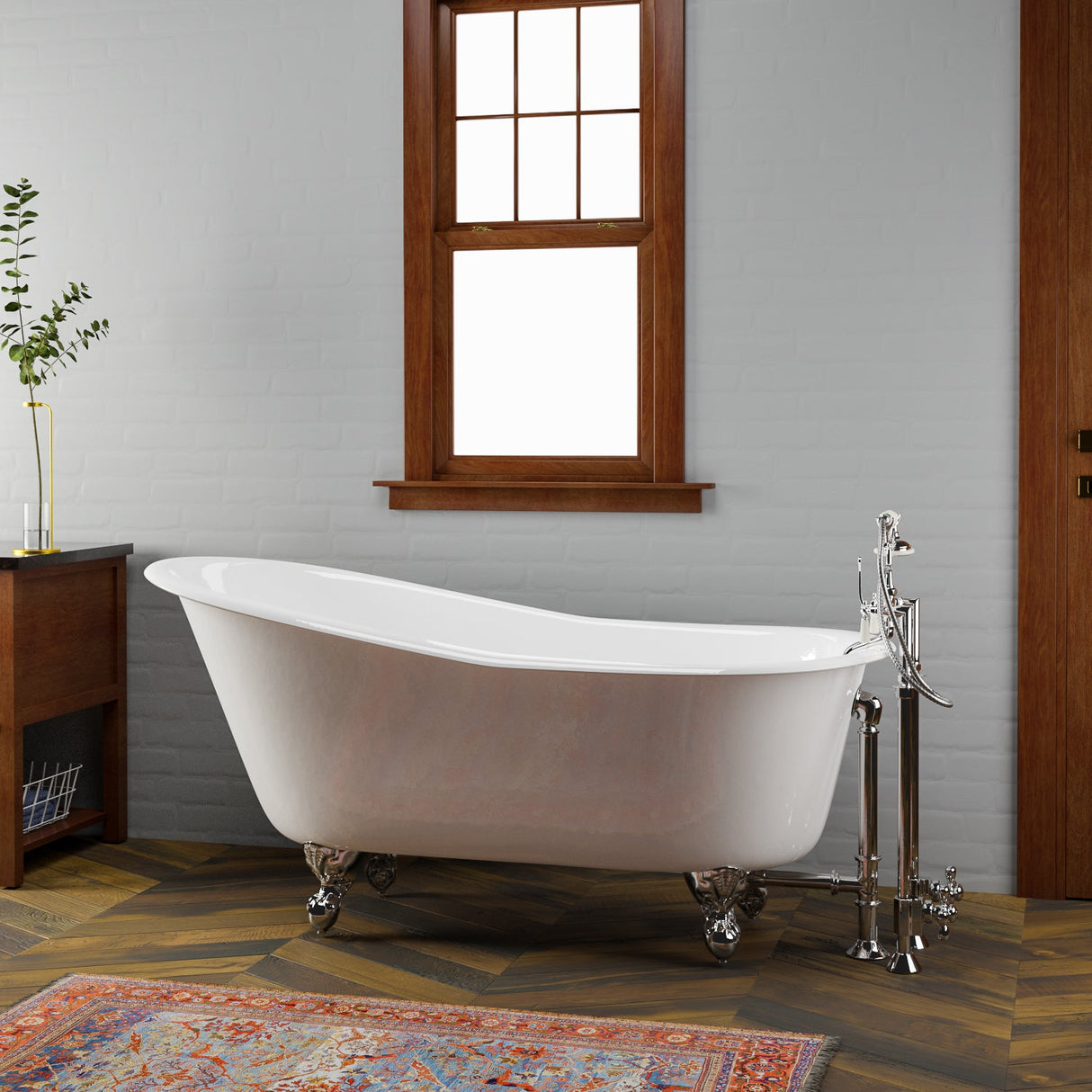 Griffin 61" Cast Iron Slipper Tub