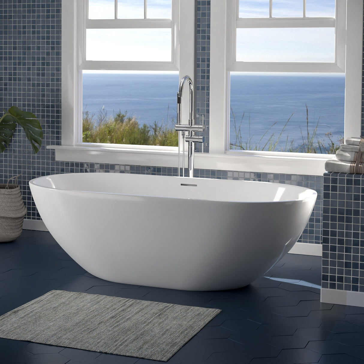 Nyoko 68" BARstone Freestanding Tub
