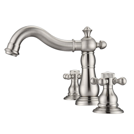 Aldora Widespread Lavatory Faucet with Button Cross Handles