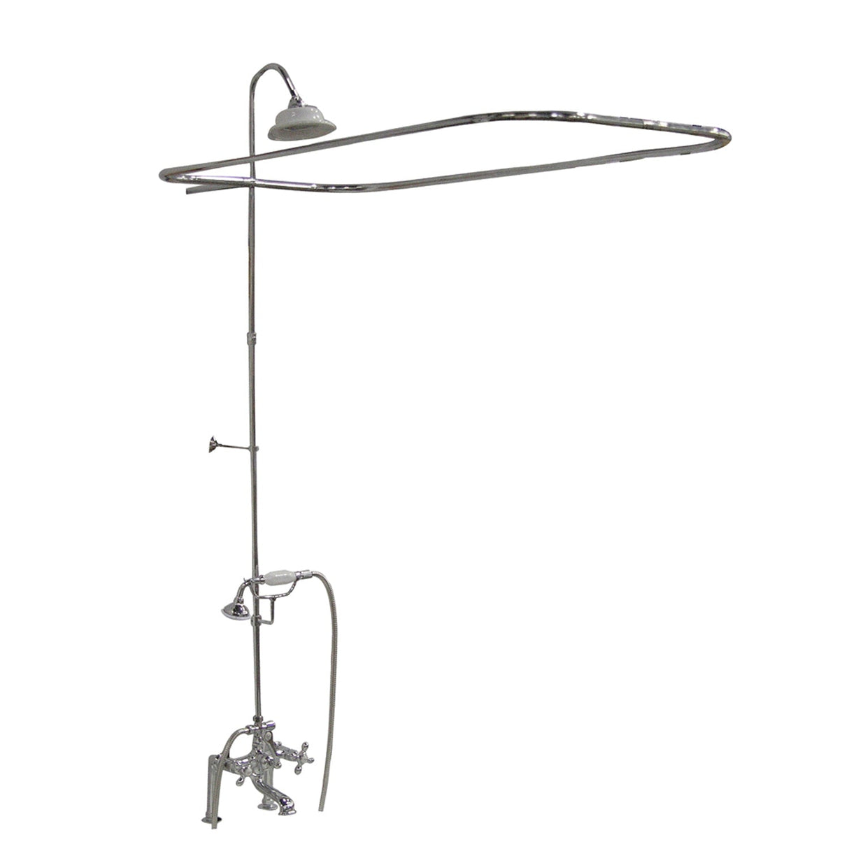 Beecher 60″ Cast Iron Roll Top Tub Kit – Polished Chrome Accessories