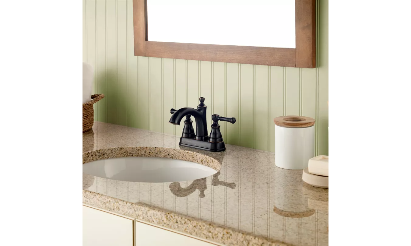 Pfister Autry 2-Handle 4" Centerset Bathroom Faucet With Push & Seal™ LF-048-AUYY