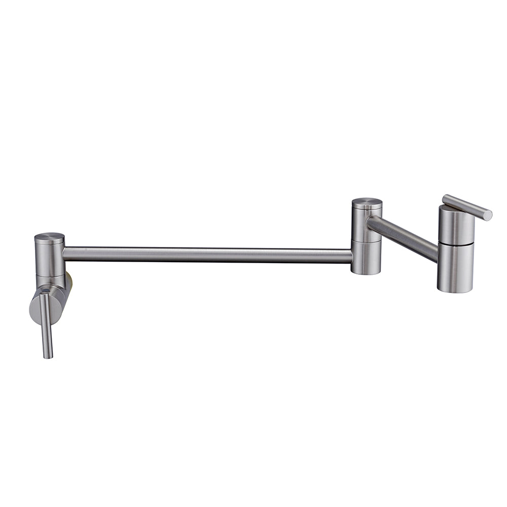 Dori Dual Handle Wall Mount Pot Filler