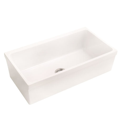 Hinton Single Bowl Fireclay Apron-Front Sink