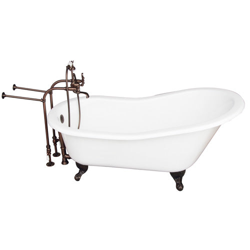 Icarus 67″ Cast Iron Slipper Tub Kit – Oil Rubbed Bronze Accessories