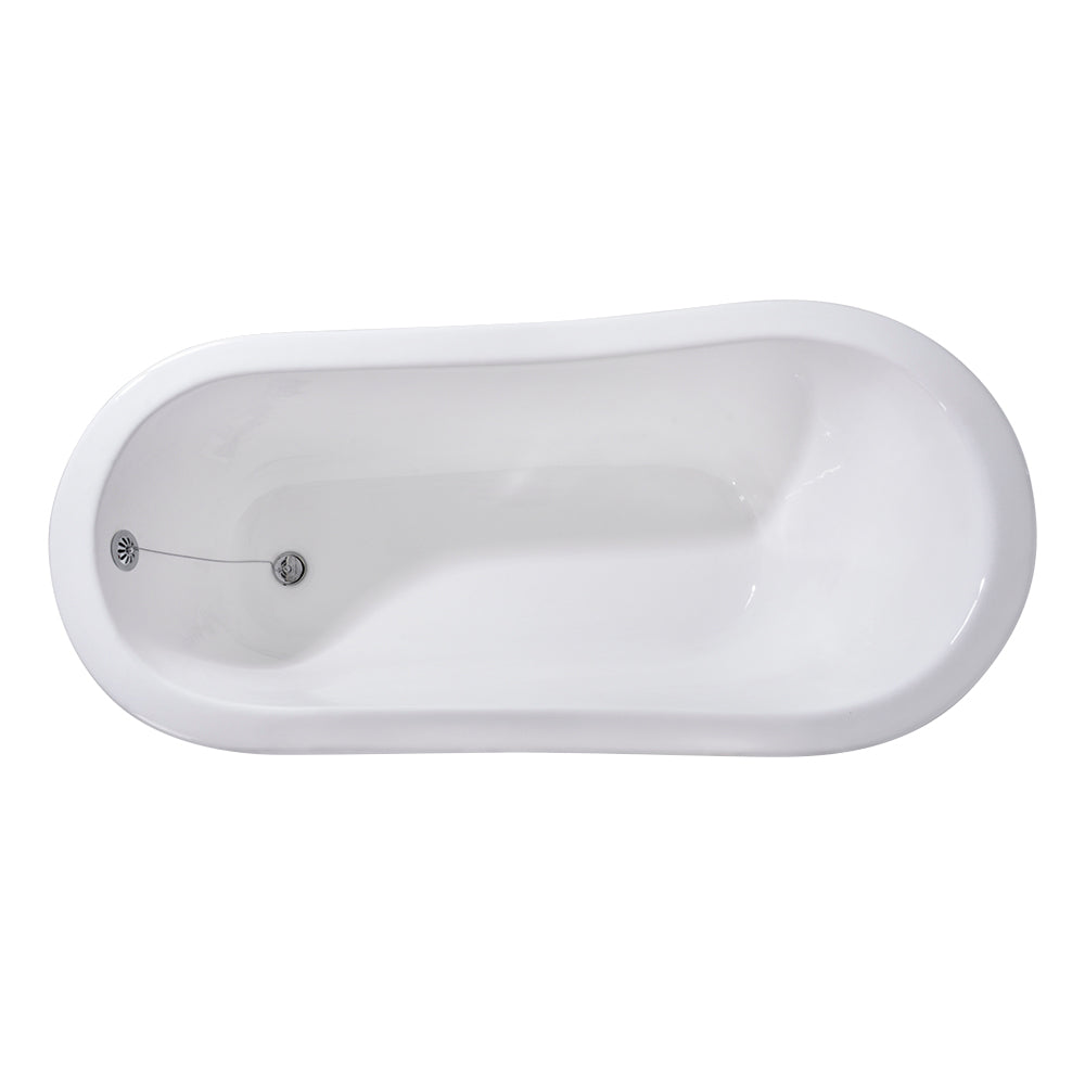 Grayson 57" Cast Iron Slipper Tub