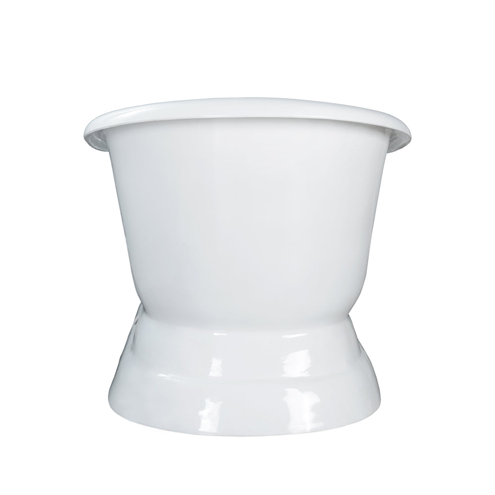 Randall 72" Cast Iron Double Slipper Tub with Base
