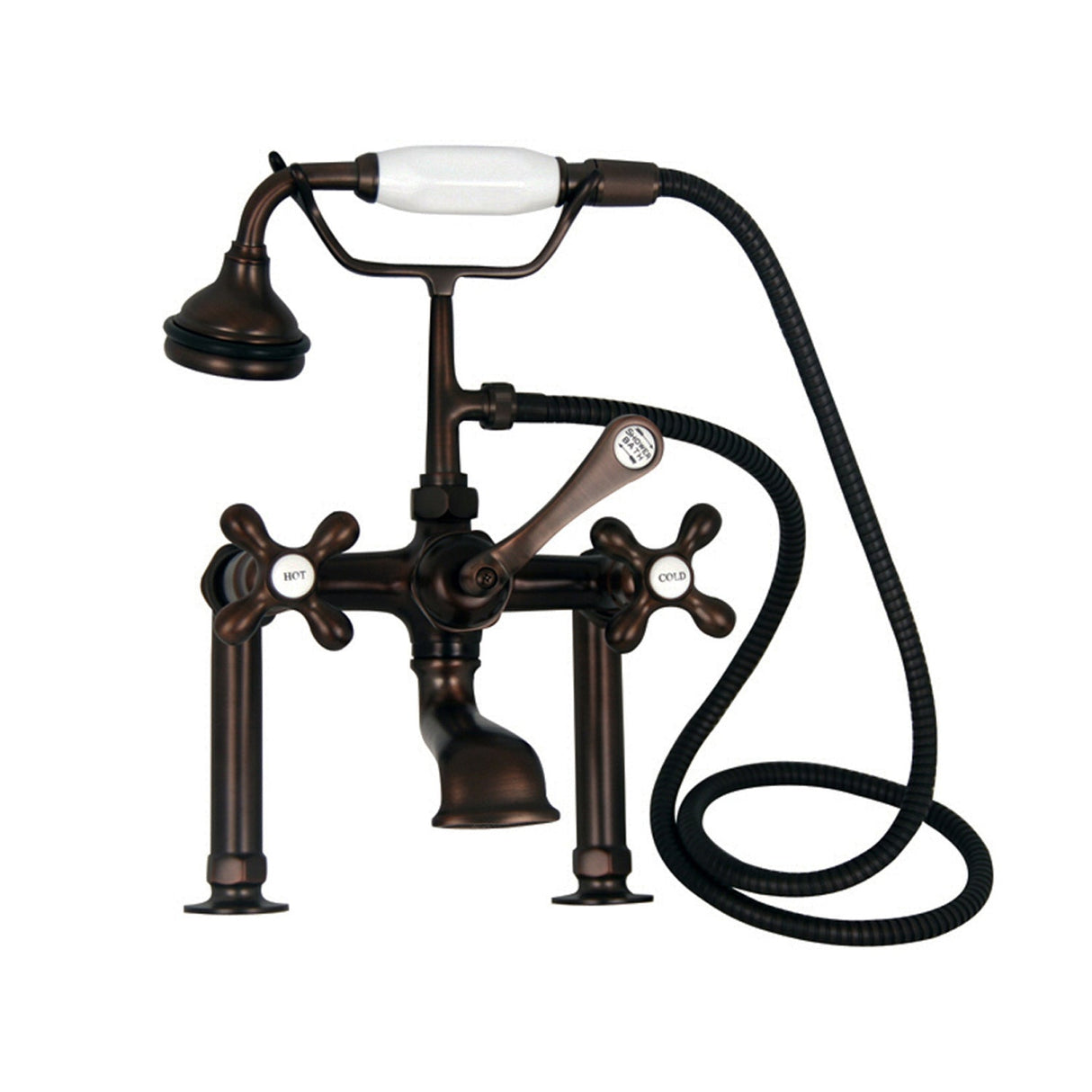 Duet 67″ Cast Iron Double Roll Top Tub Kit – Oil Rubbed Bronze Accessories