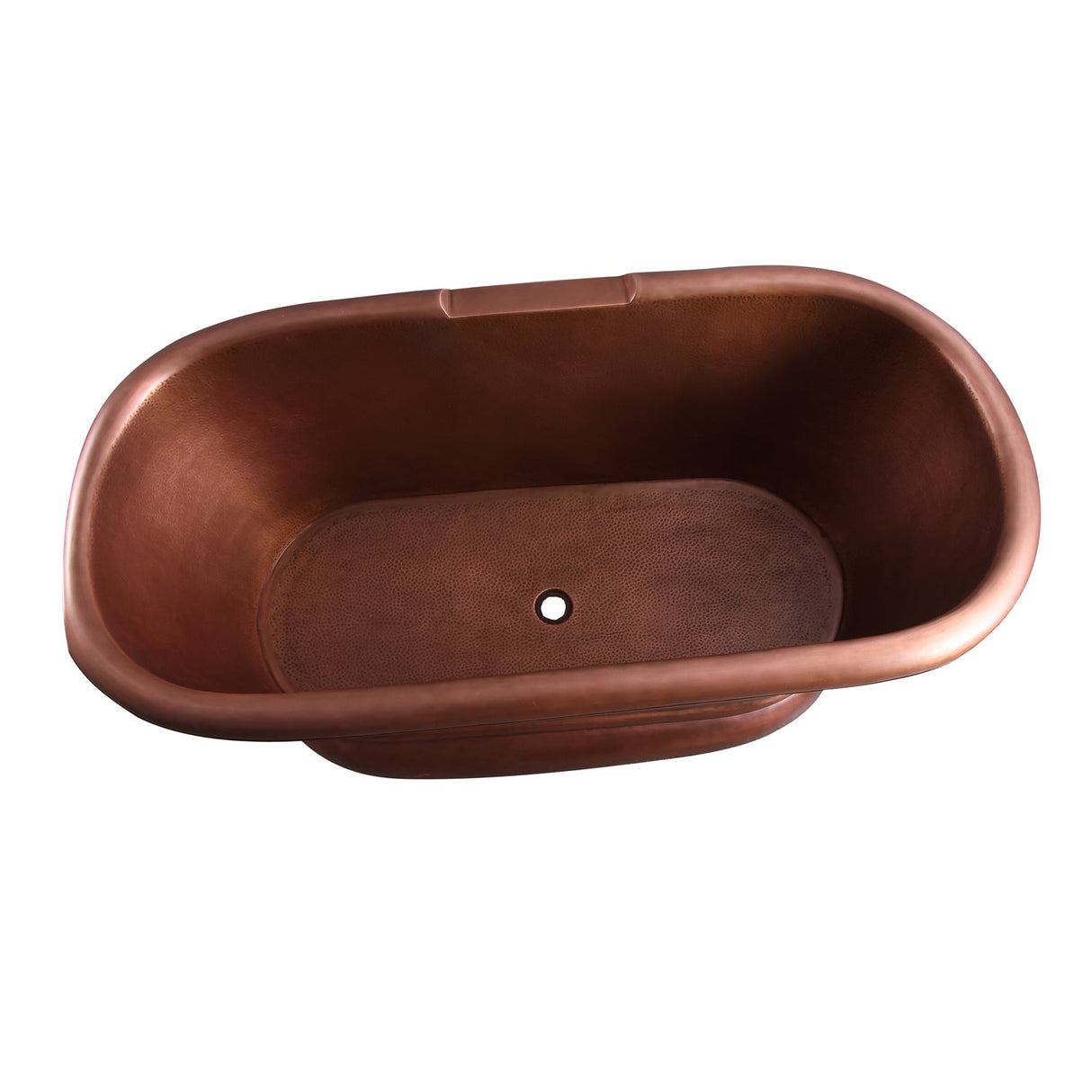 Reedley 61" Copper Double Roll Top Tub