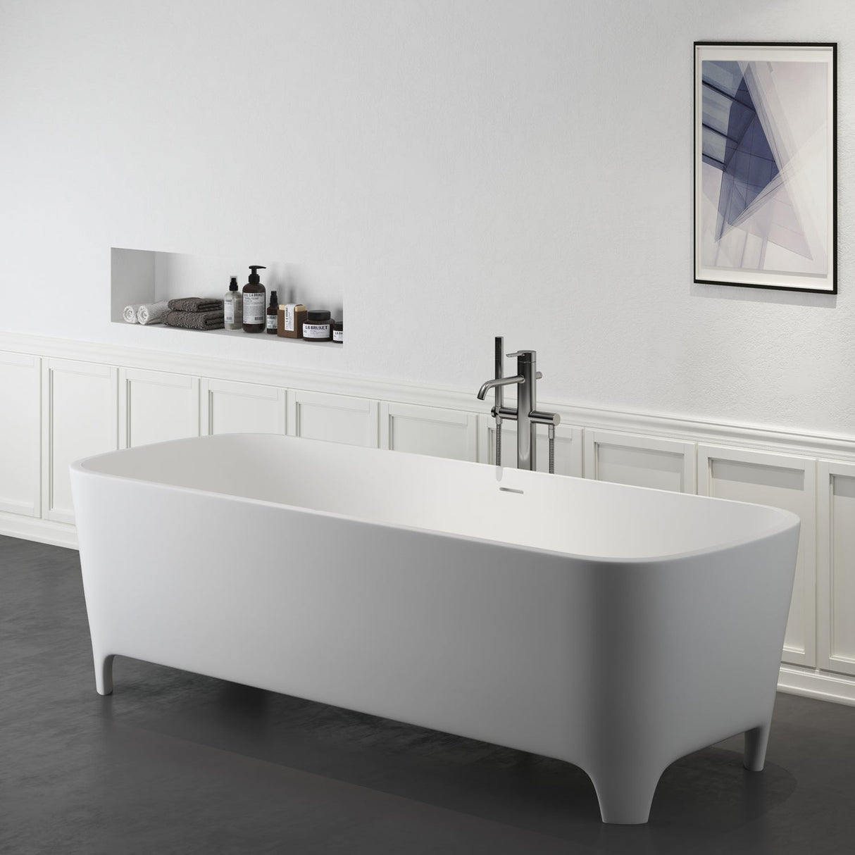 Tristan 71" BARstone Freestanding Tub