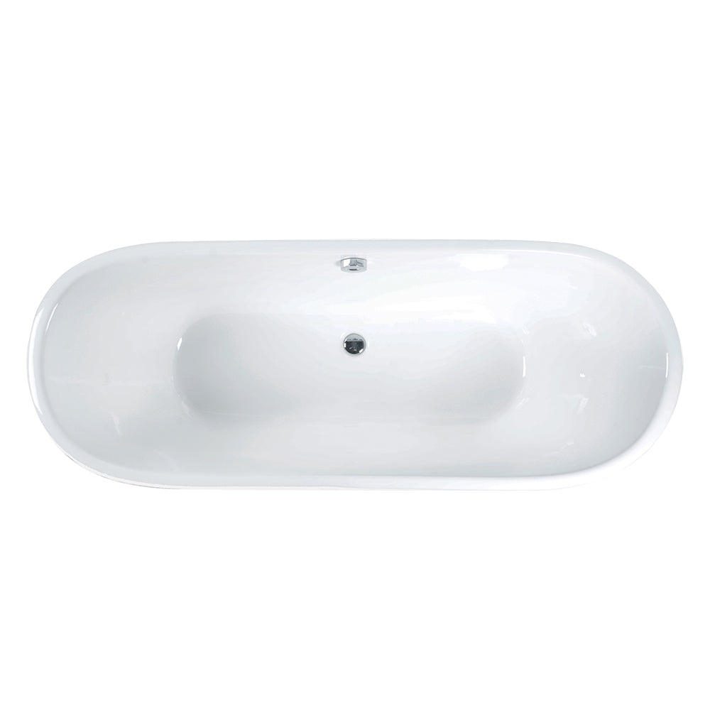 Fernando 67" Cast Iron Bateau with Riveted Skirt