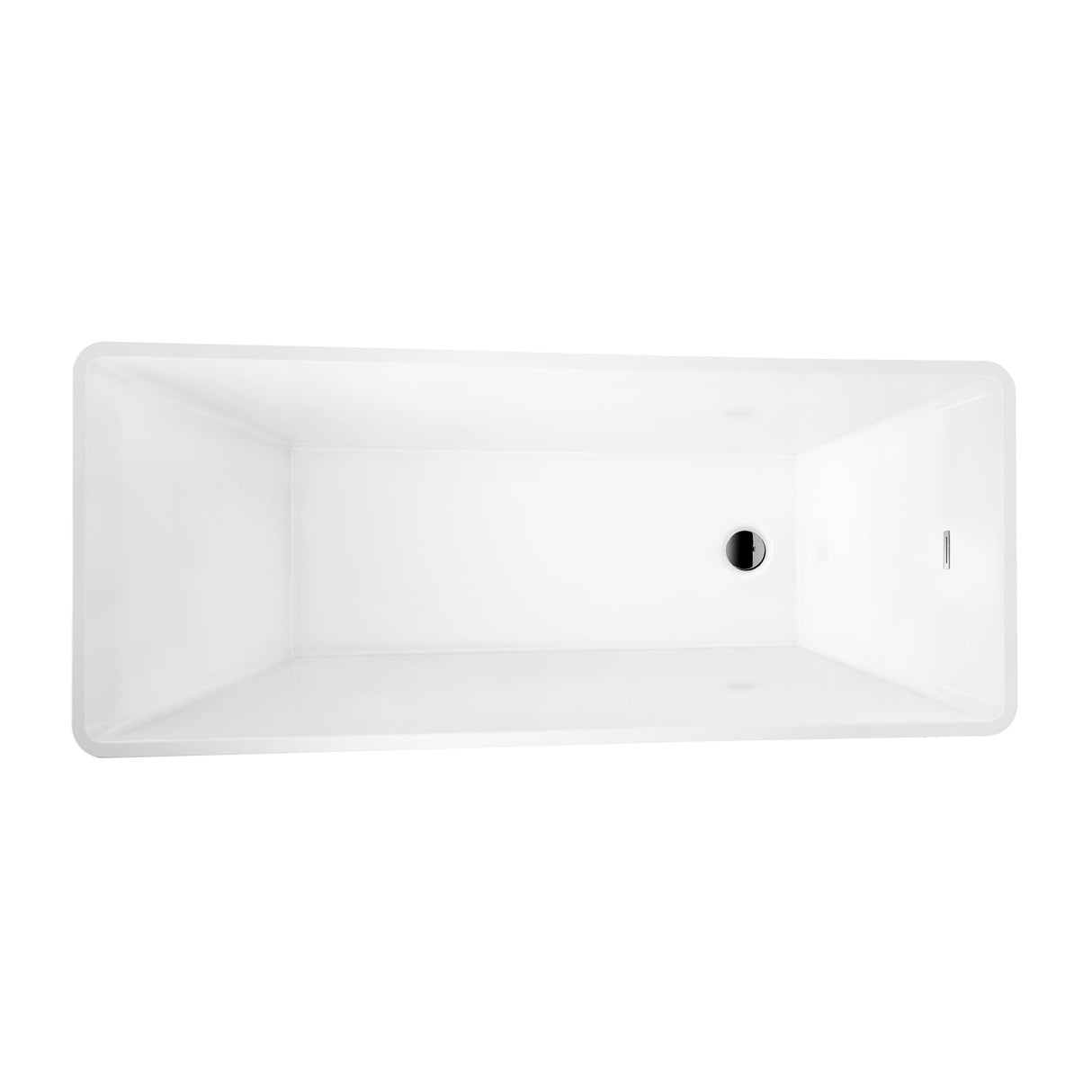 Melanie 68" Acrylic Slipper Tub with Integral Drain and Overflow