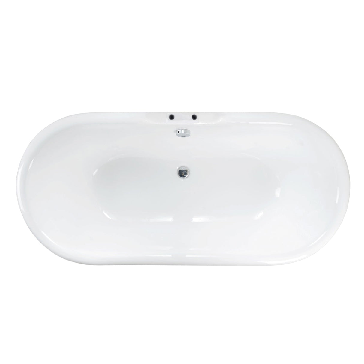 Conrad 60" Cast Iron Double Roll Top Tub