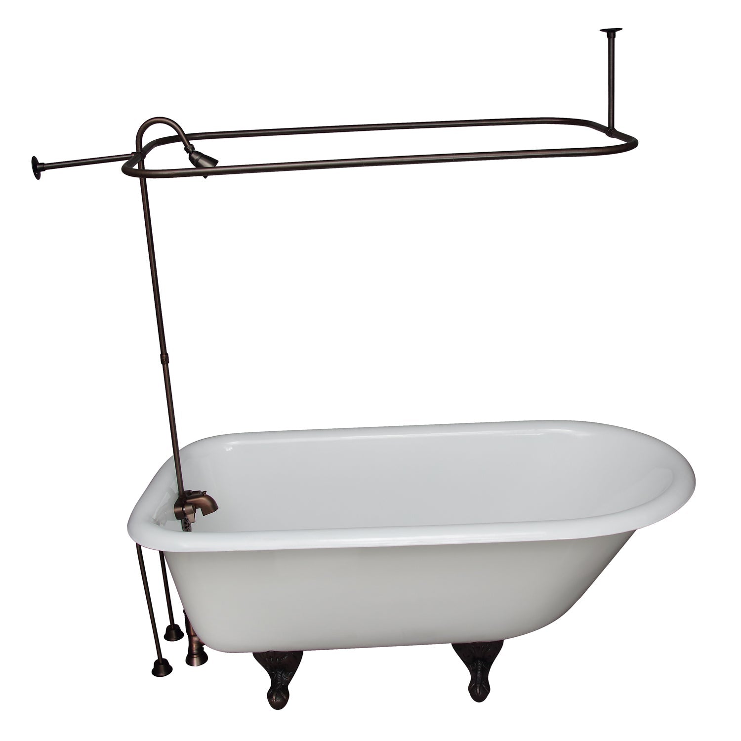 Brocton 65″ Cast Iron Roll Top Tub Kit – Oil Rubbed Bronze Accessories