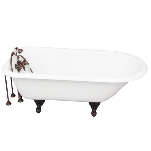Brocton 65″ Cast Iron Roll Top Tub Kit – Oil Rubbed Bronze Accessories
