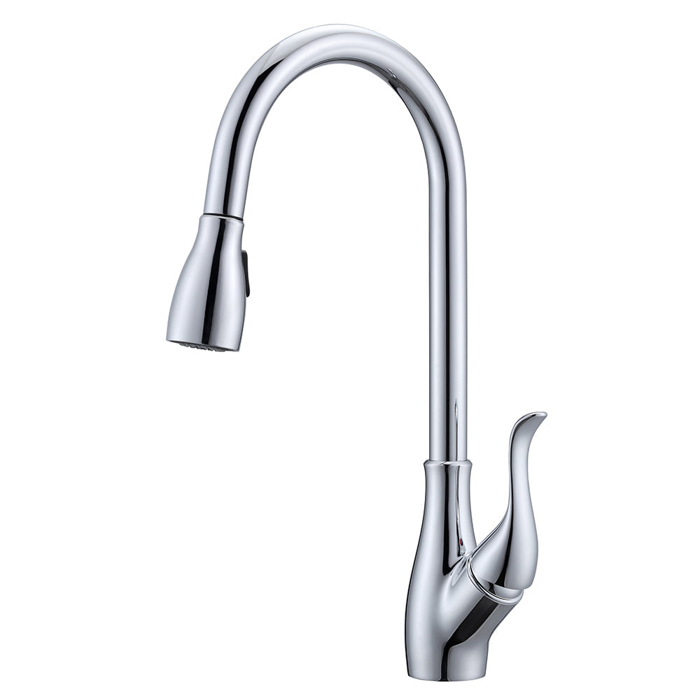 Casoria Single Handle Kitchen Faucet with Pull-Down Spray