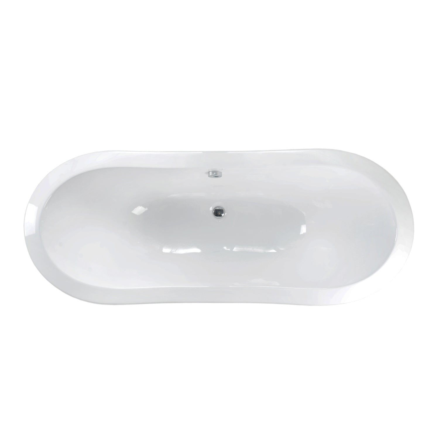 Marshall 72″ Cast Iron Double Slipper Tub Kit – Polished Chrome Accessories