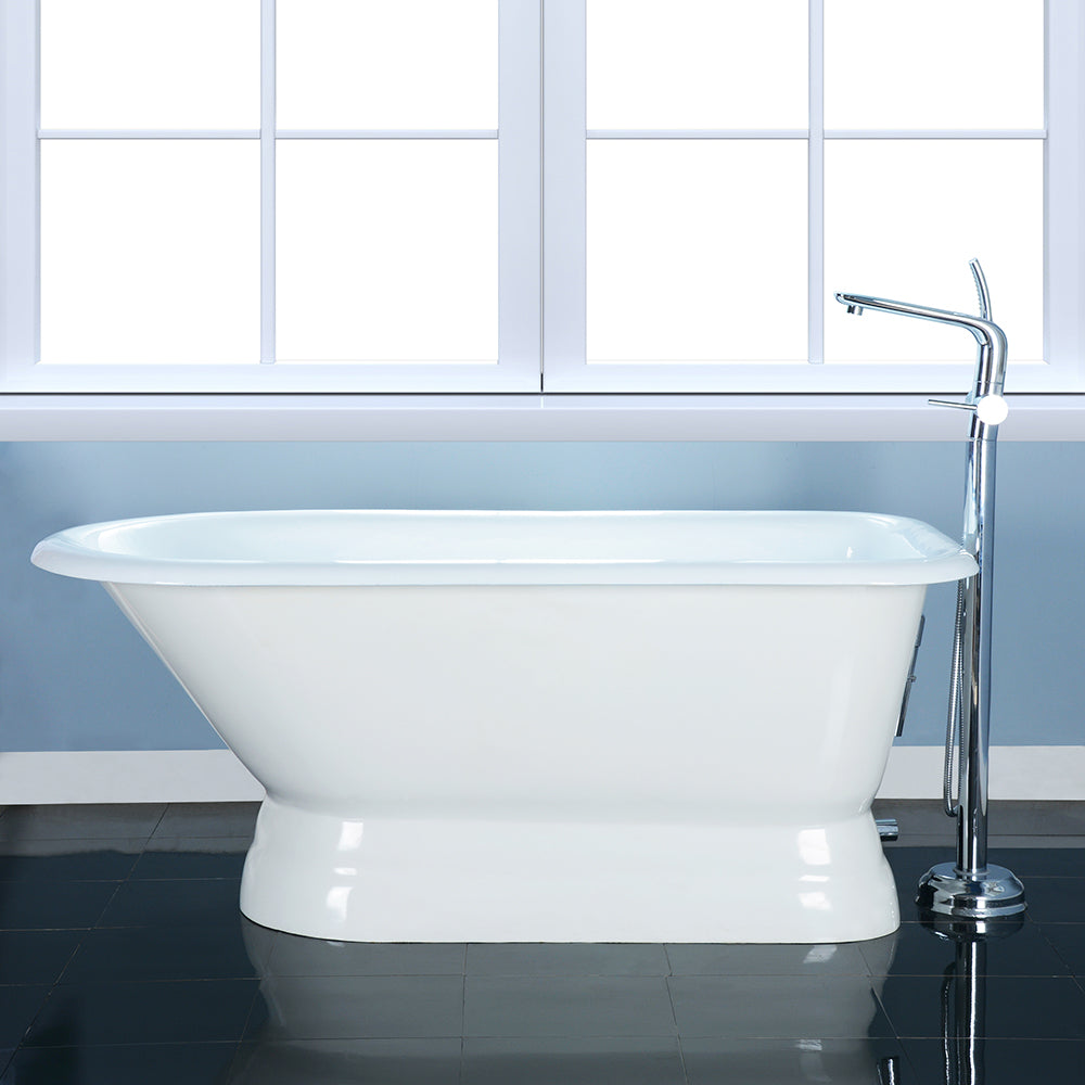 Clancy 66" Cast Iron Roll Tub on Base