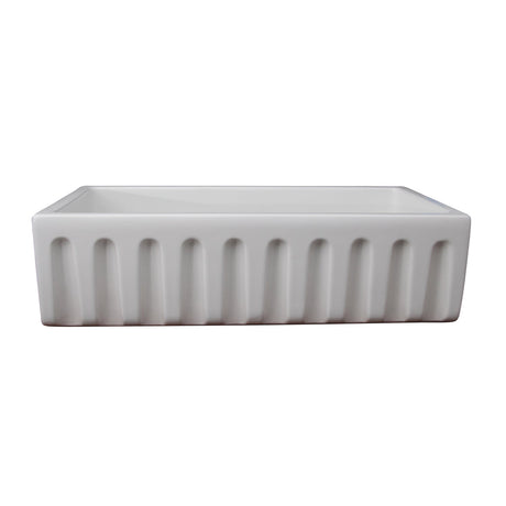 Hillary 36″ Fluted Single Bowl Apron-Front Sink