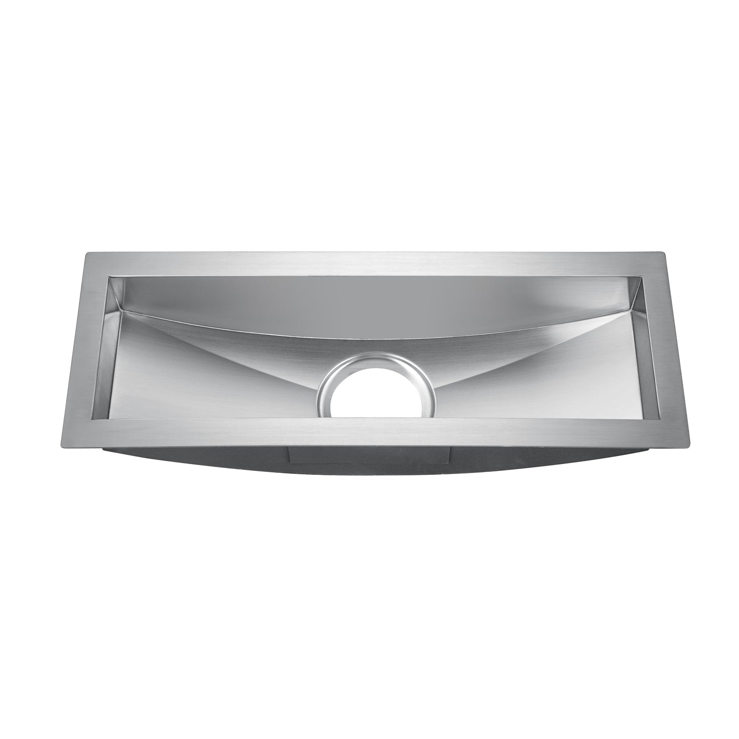 22" Vedette Curved Stainless Steel Prep Sink