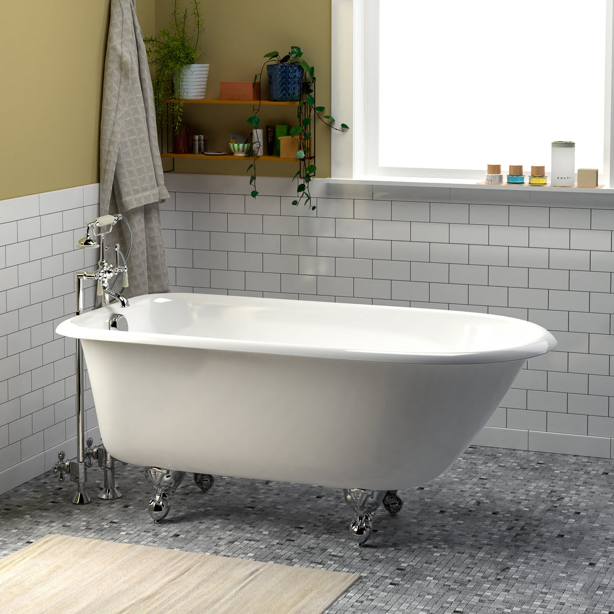 Bartlett 60" Cast Iron Roll Top Tub