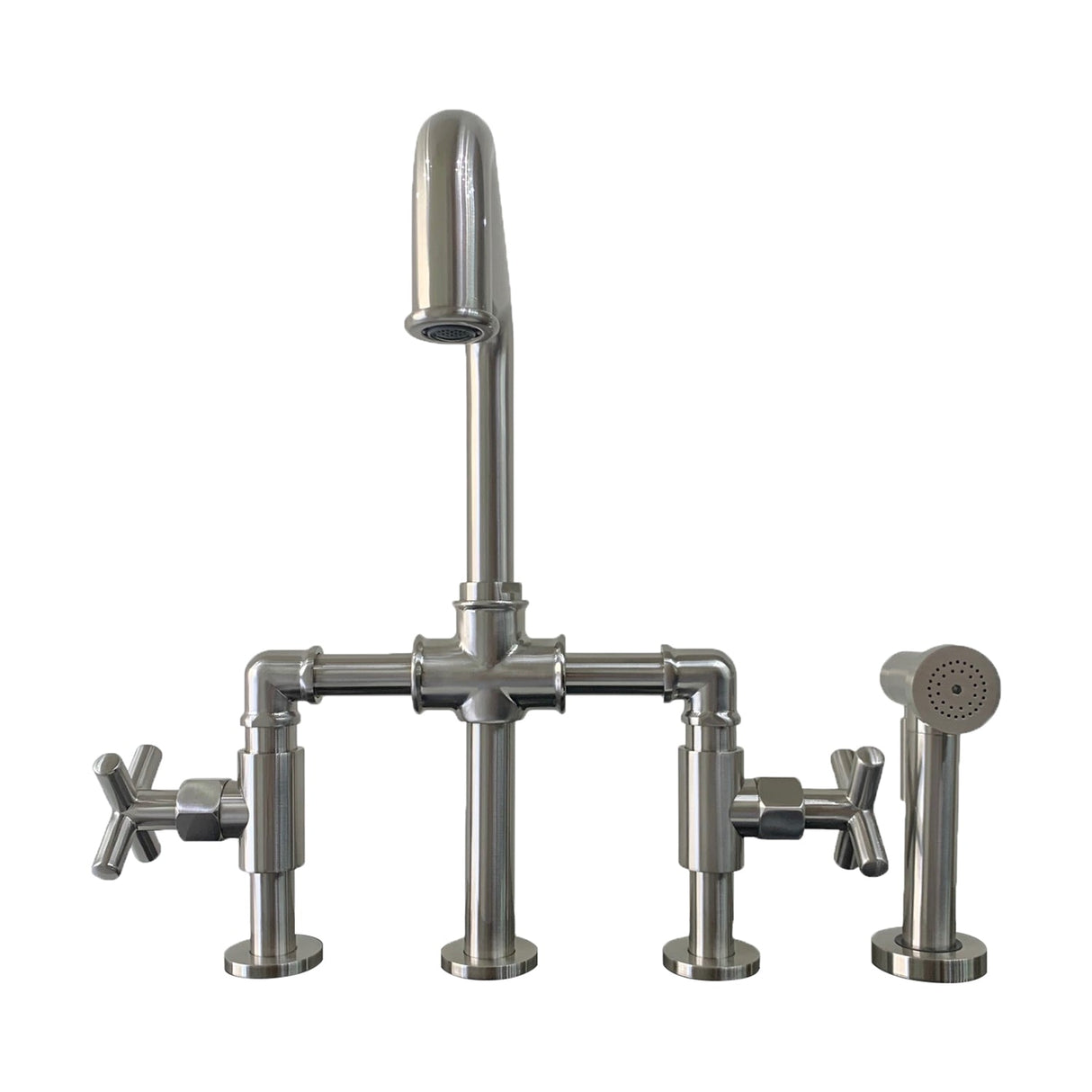 Highland Kitchen Bridge Faucet with Sidespray