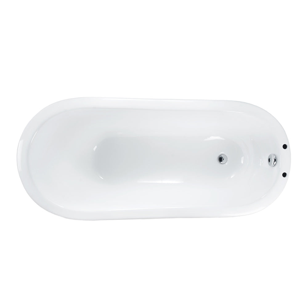 Leonardo 61" Cast Iron Slipper Tub on Base