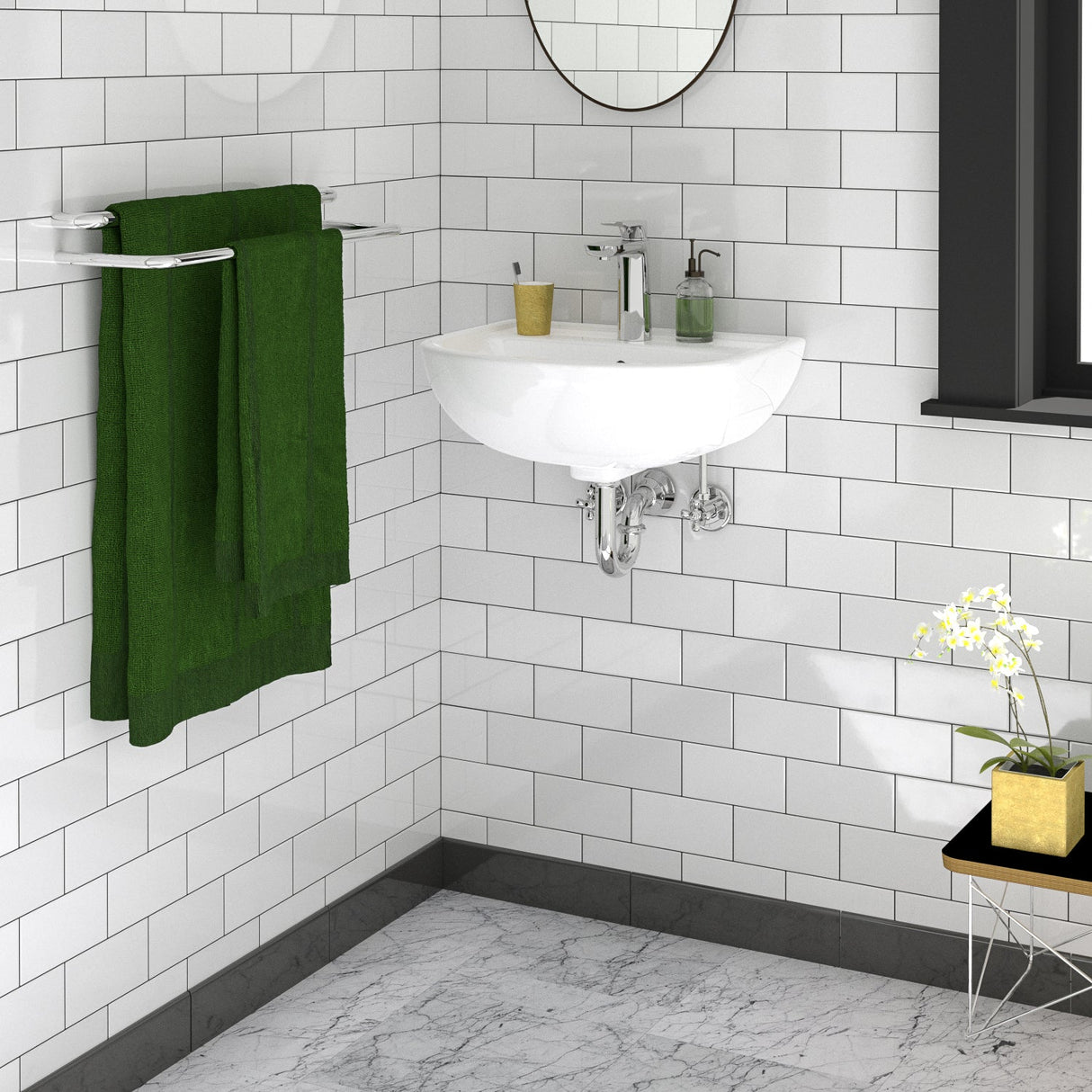 Compact 500 Wall-Hung Basin