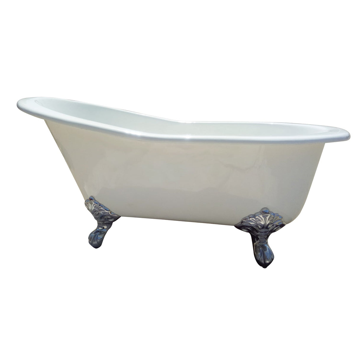 India 67" Cast Iron Slipper Tub