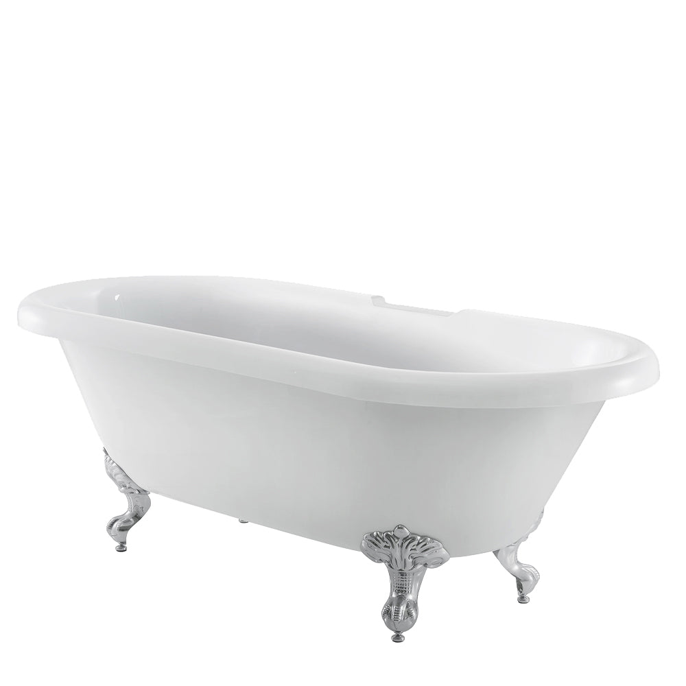 Claudia 67" Acrylic Double Roll Top Tub