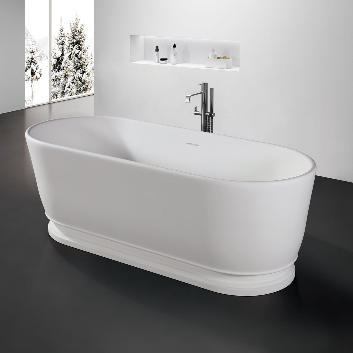 Larissa 63" BARstone Freestanding Tub