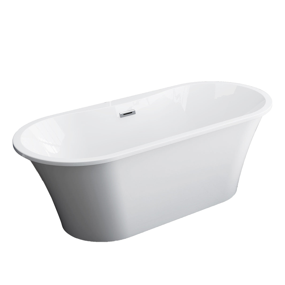 Nouri 66" Acrylic Freestanding Tub with Integral Drain