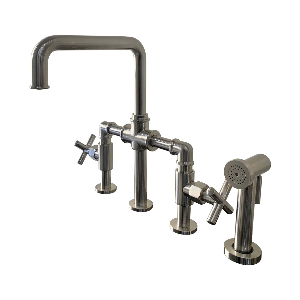 Highland Kitchen Bridge Faucet with Sidespray