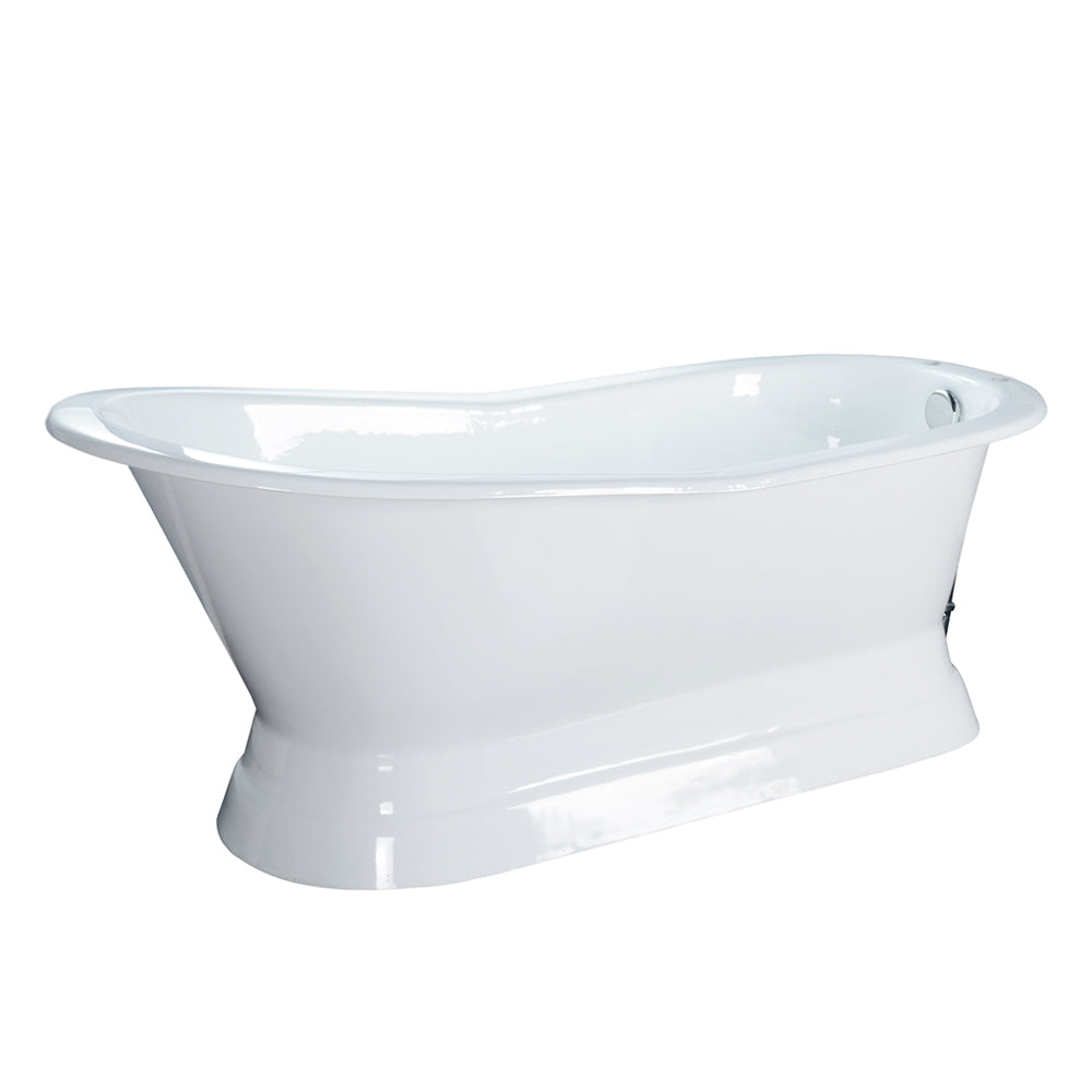 Leonardo 61" Cast Iron Slipper Tub on Base
