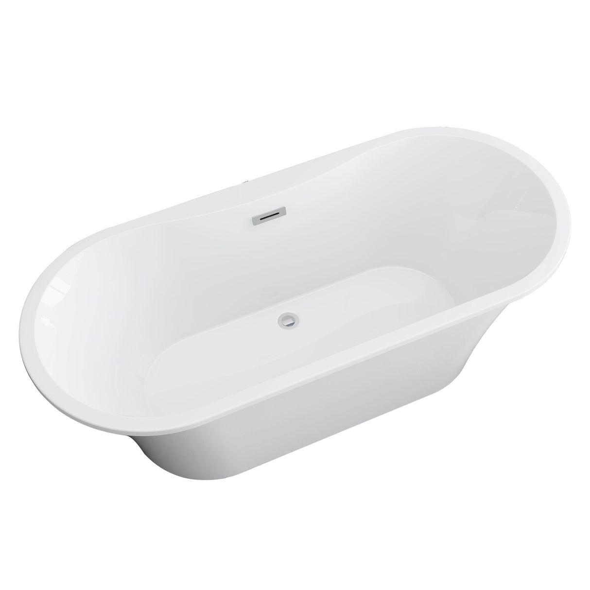 Nouri 66" Acrylic Freestanding Tub with Integral Drain