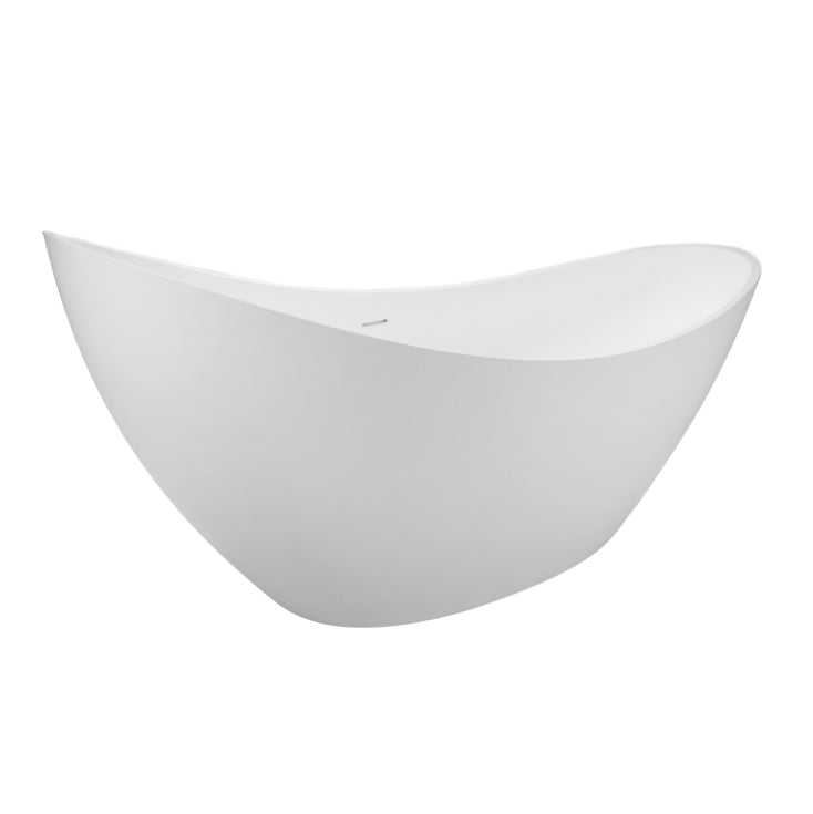 Britta 73" BARstone Slipper Tub