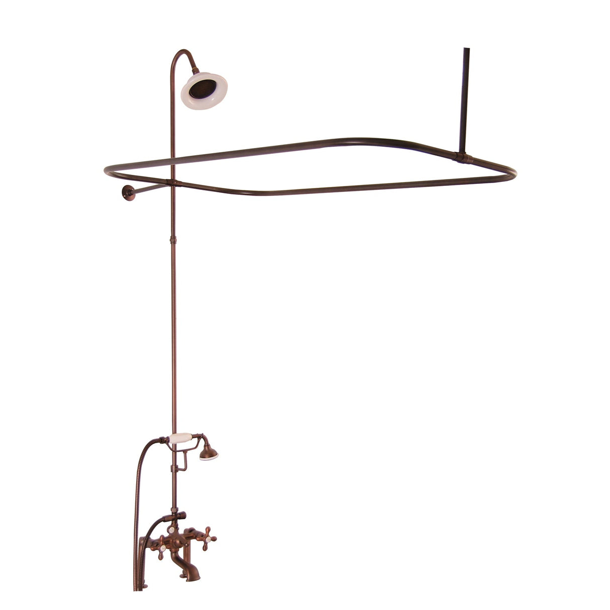 Fillmore 60″ Acrylic Slipper Tub Kit in White – Oil Rubbed Bronze Accessories